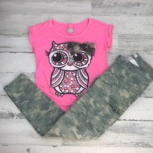 Camo Justice Levi's outfit size 8/10